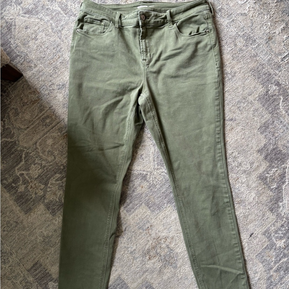 Olive Green Skinny Jeans